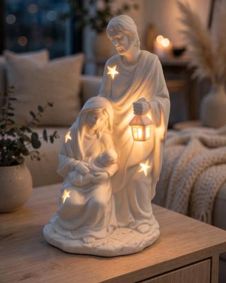 Statuetta natività luminosa 
