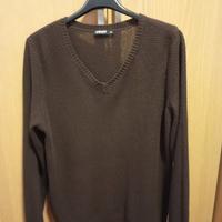 maglione donna marrone