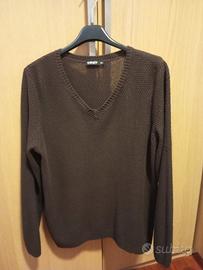 maglione donna marrone