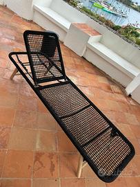 Kave Home lettino Dandara con materassino nero