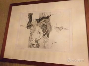 Incisione di Imer Guala: "Insicurezza psicologica"