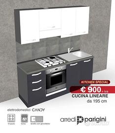 -Cucine - Lineari - Colori a scelta + Elettro