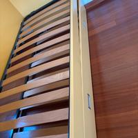 Letto singolo con letto a scomparsa SMONTATO