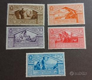 Regno 1930- 5 francobolli nuovi MH*