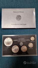 Mexico Libertad Collección 1993 5 monete Argento