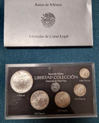 Mexico Libertad Collección 1993 5 monete Argento