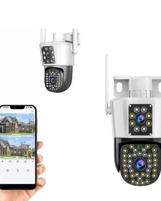 Telecamera Wi-Fi PTZ doppia lente 