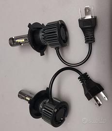 lampadine led h4 luce bianca 2 pezzi