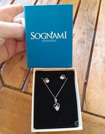 parure  collana e orecchini  vintage argen sognami
