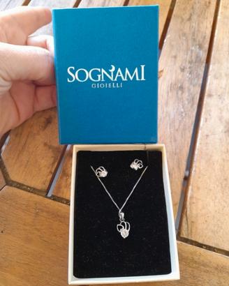 parure  collana e orecchini  vintage argen sognami