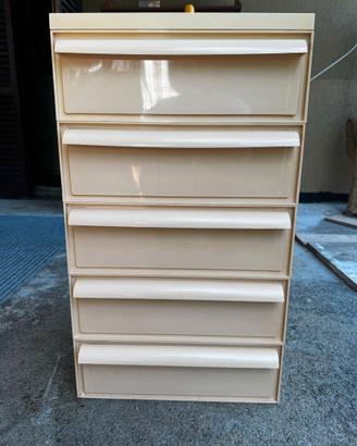 Cassettiera Kartell Componibili a 5 moduli – Vinta