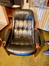Poltrona in pelle vintage