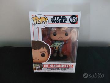 Funko POP The Mandalorian with Grogu #461, nuovo
