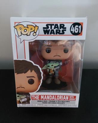 Funko POP The Mandalorian with Grogu #461, nuovo