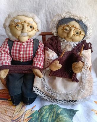 Bambole nonni vintage anni 70/80