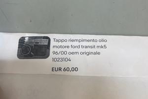 Tappo olio ford transit