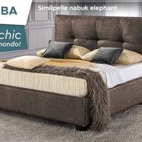letto matrimoniale contenitore nabuk elephant 