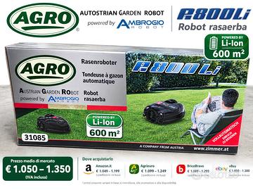 Robot tagliaerba Ambrogio Agro R800Li Nuovo