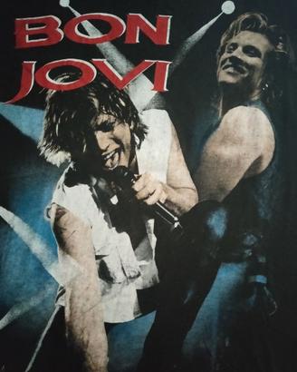 T-shirt Bon Jovi Vintage 90s Euro Bootleg L