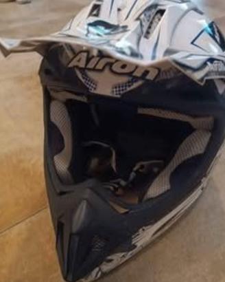 Casco AIROH JUMPER Mister X Blue da motocross