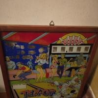 quadro vetro flipper vintage 