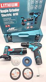 KIT TRAPANO AVVITATORE MINI FLEX 2 BATTERIA 48V