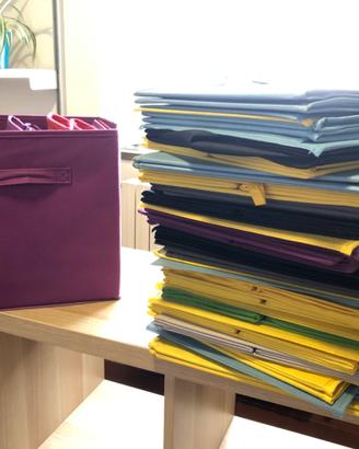 Contenitori Organizer tessuto colorati