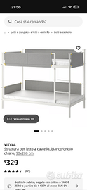 Letto a castello Ikea 90x200