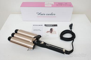 Piastra arriccia capelli triferro  per onde