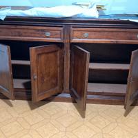 Credenza  in arte povera in legno scuro