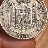 Moneta 5 lire maria luigia