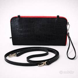 Borsa Cleo - Pochette in pelle stampata a motivo c