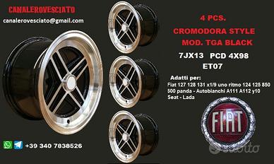 Cromodora TGA NERI 7X13 4x98 Autobianchi FIAT