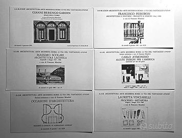 MOLTO RARI 29 INVITI GALLERIA A.A.M. ROMA ANNI '80