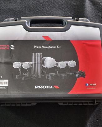 kit microfoni Proel per Batteria