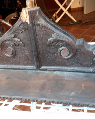 Tavolino antiquariato in legno da salotto