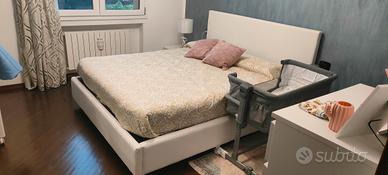 camera da letto in pelle bianca 