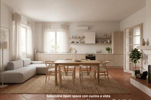Ampia con posto auto e giardino