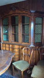 Mobili antichi sala pregiati credenza tavolo sedie