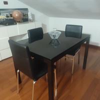tavolo vetro nero