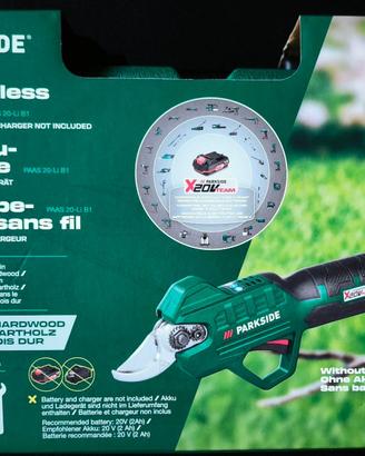 Nuovo!Forbice Tagliarami Parkside batteriaGARANZIA