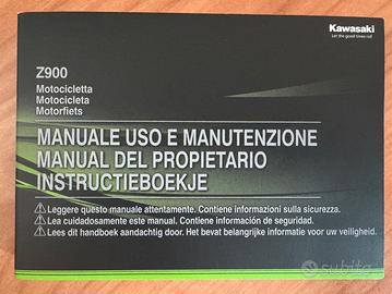 Manuale Uso e Manutenzioni kawasaki z900