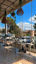 15 sedie bar/ristorante metallo