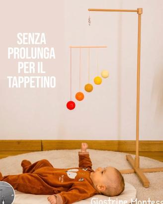 Giostrina Montessori legno - supporto e ottaedri
