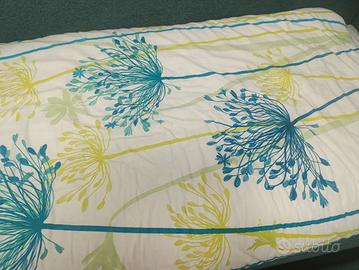 2 piumini letto singolo con copripiumino reversibi