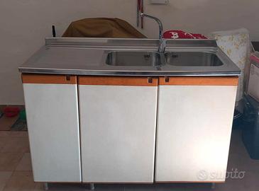 Lavandino cucina in acciaio inox