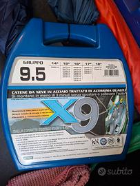 catene neve Cora  9mm gruppo 9.5 + bloccavol.auto