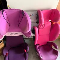 2 seggioloni cybex dai 3 ai 12 anni  peso 15/36 kg