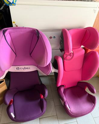 2 seggioloni cybex dai 3 ai 12 anni  peso 15/36 kg