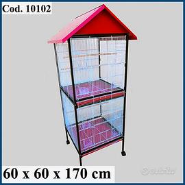 VOLIERA PER UCCELLI A DUE PIANI Cod.10102
